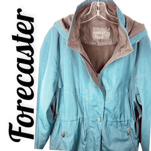 FORECASTER SPORT Vintage Mid-length Trench Raincoat Removable Liner & Hood, M - Picture 4 of 12